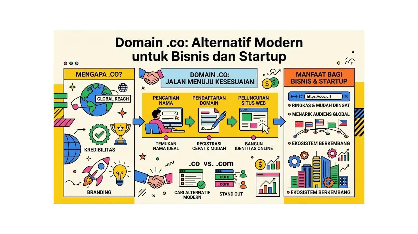 Domain .co: Alternatif Modern untuk Bisnis dan Startup