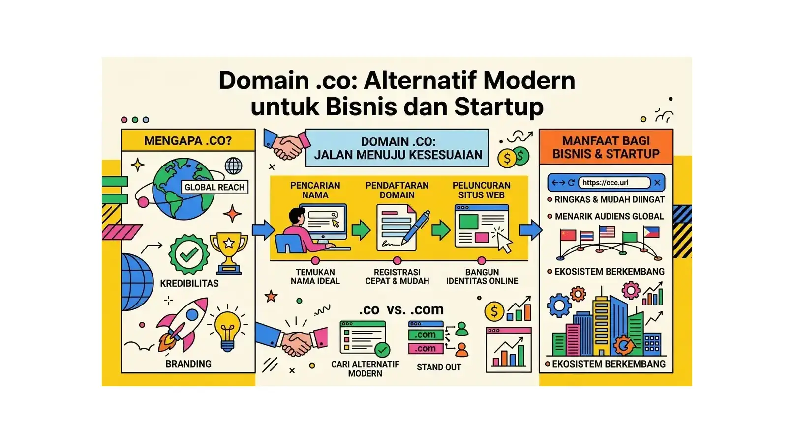 Domain .co: Alternatif Modern untuk Bisnis dan Startup