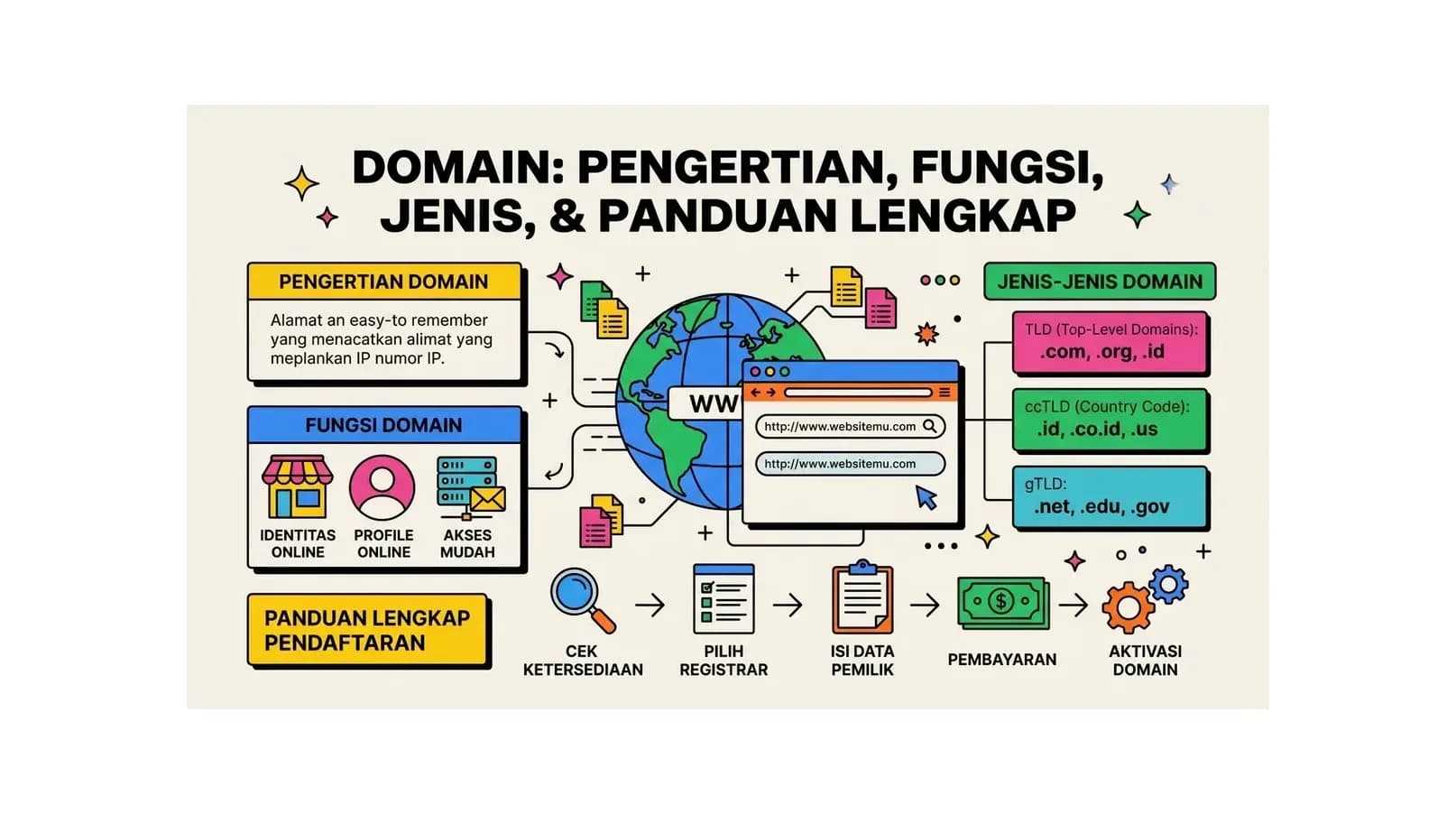 Domain: Pengertian, Fungsi, Jenis, dan Panduan Lengkap