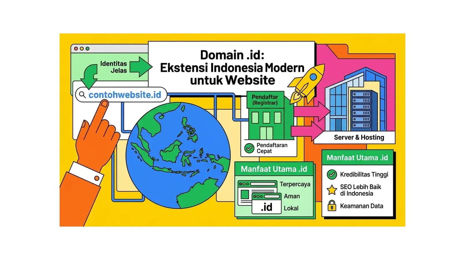 Domain .id: Ekstensi Indonesia Modern untuk Website
