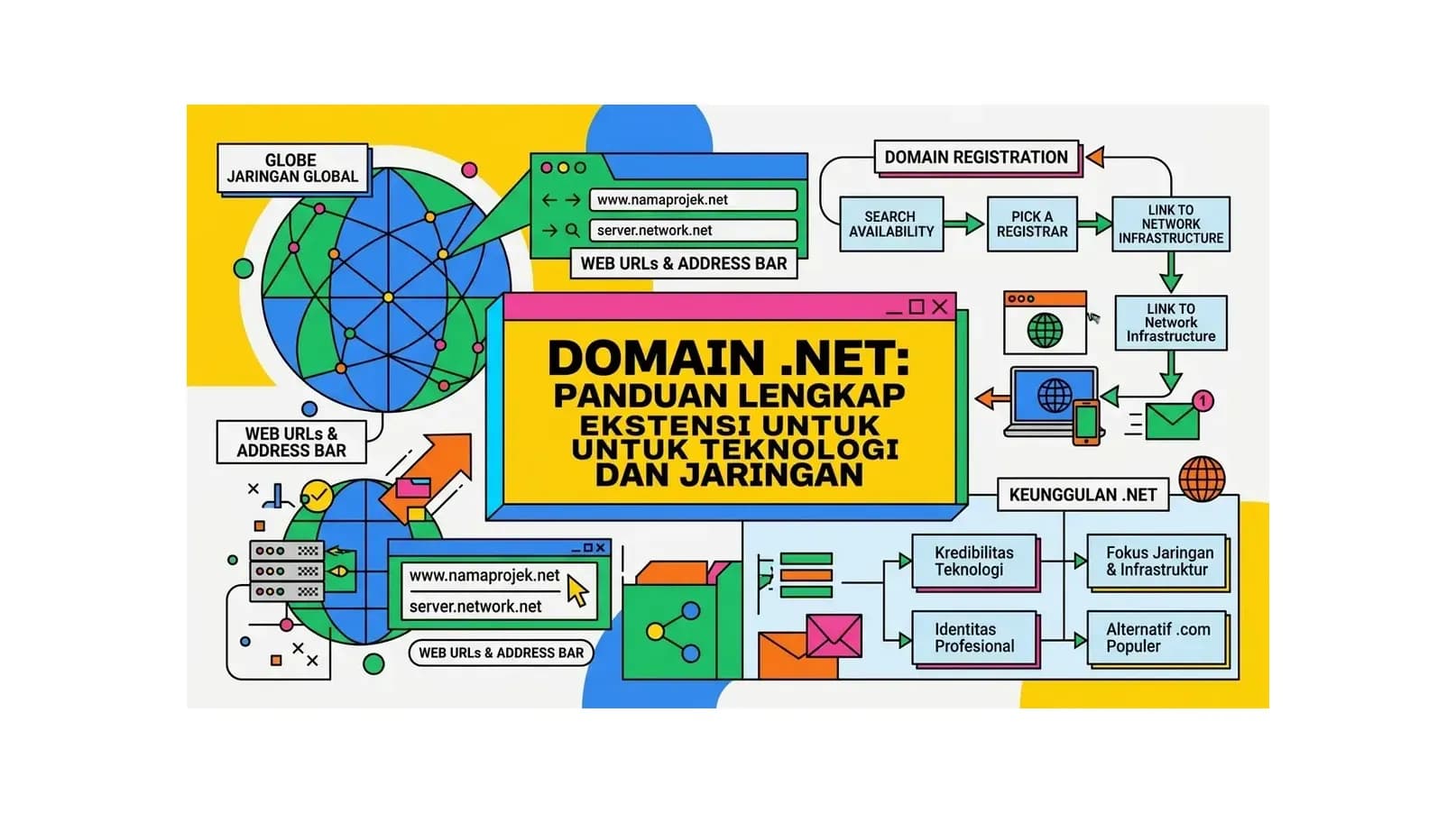 Domain .net: Panduan Lengkap Ekstensi untuk Teknologi dan Jaringan
