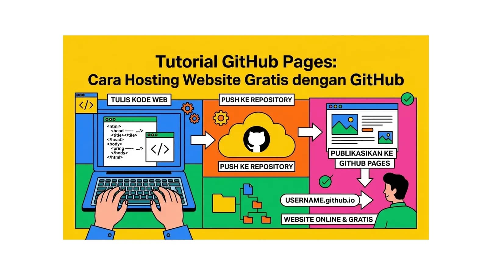 Tutorial GitHub Pages: Cara Hosting Website Gratis dengan GitHub