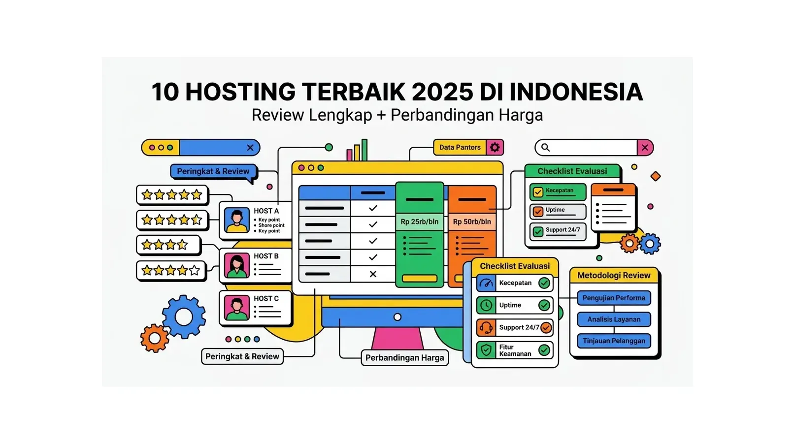 10 Hosting Terbaik 2025 di Indonesia: Review Lengkap + Perbandingan Harga