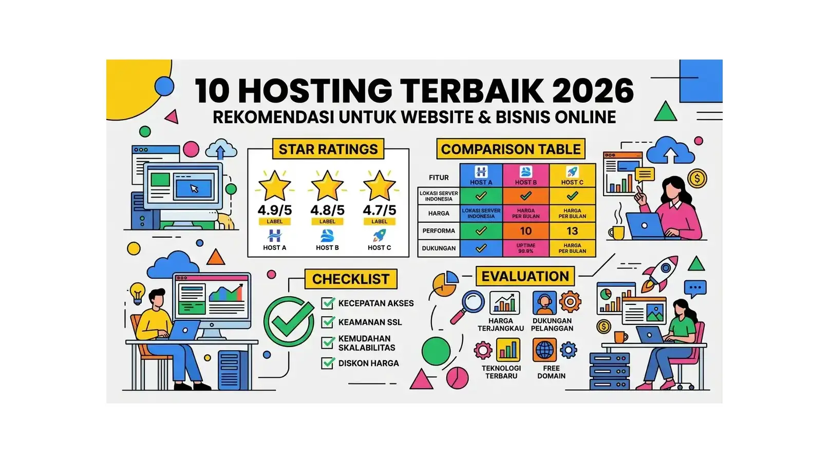 10 Hosting Terbaik 2026: Rekomendasi untuk Website & Bisnis Online