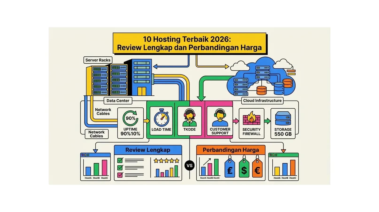10 Hosting Terbaik 2026: Review Lengkap dan Perbandingan Harga