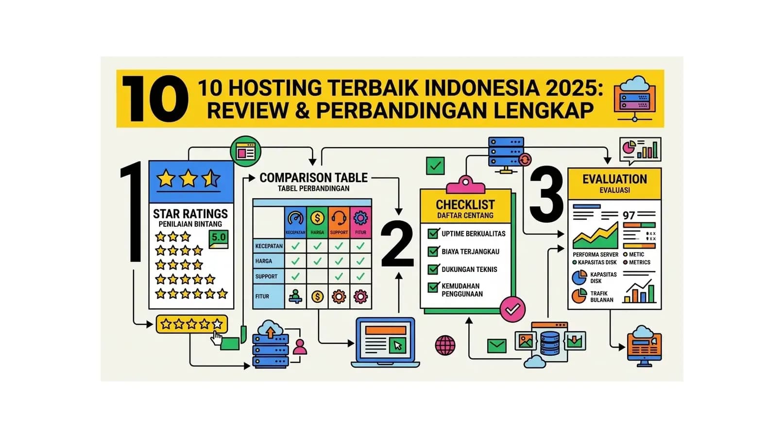 10 Hosting Terbaik Indonesia 2026 (Cepat, Murah)