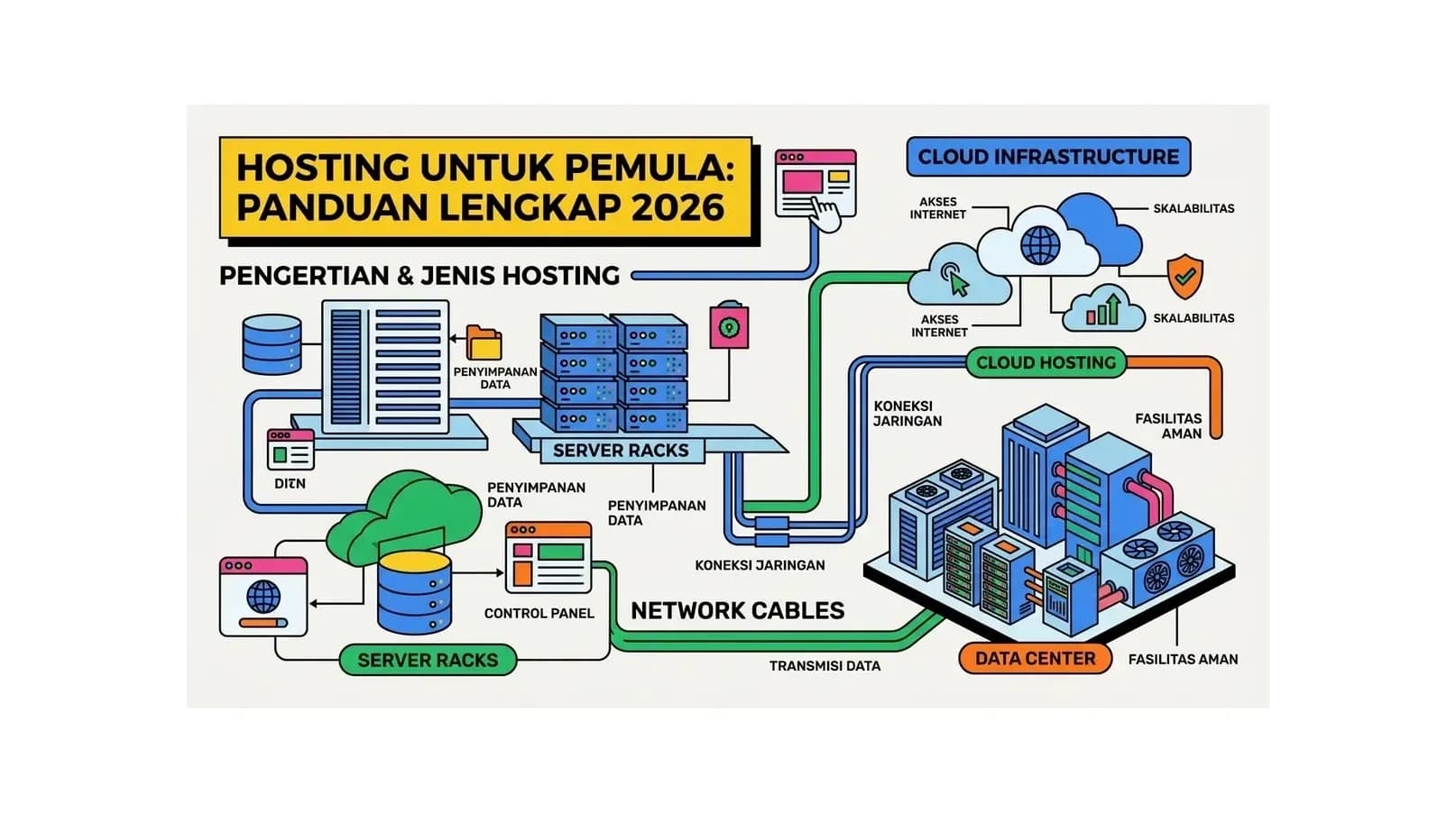 Hosting untuk Pemula 2026: Panduan Memilih dan Memulai
