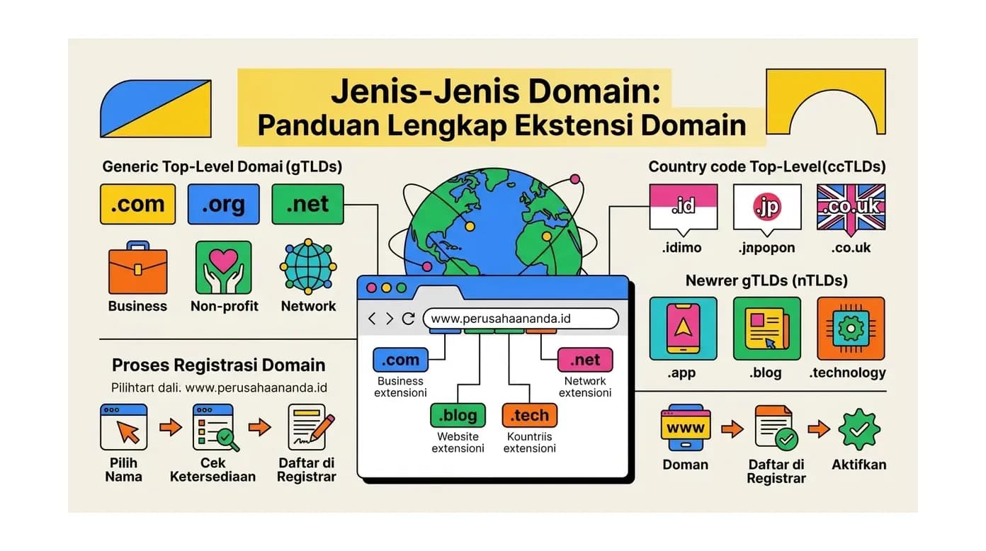 Jenis-Jenis Domain: Panduan Lengkap Ekstensi Domain