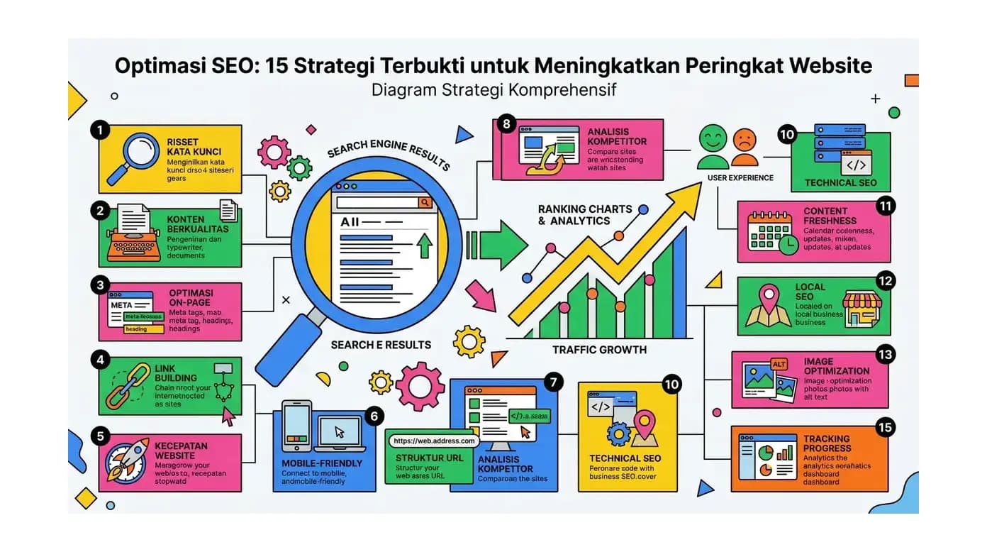 Optimasi SEO: 15 Strategi Terbukti untuk Meningkatkan Peringkat Website