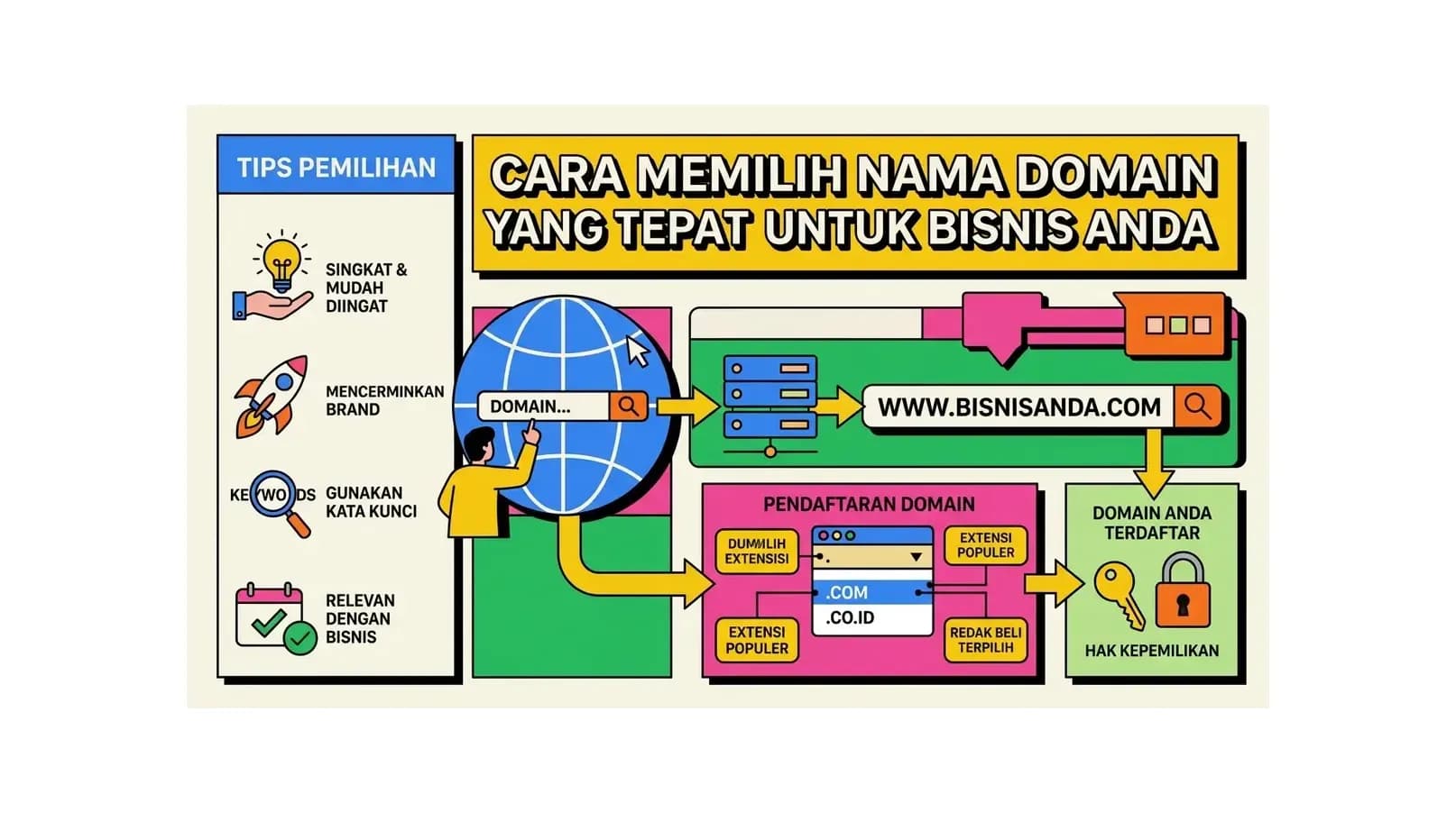 Panduan Domain Pemula: Cara Memilih, Membeli, dan Mengelola Domain