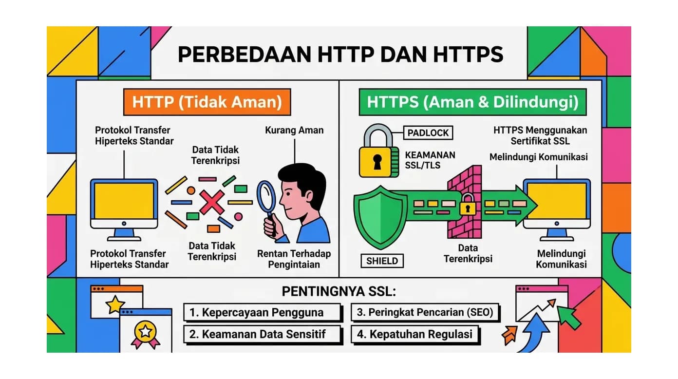 Perbedaan HTTP dan HTTPS: Penjelasan Lengkap & Pentingnya SSL