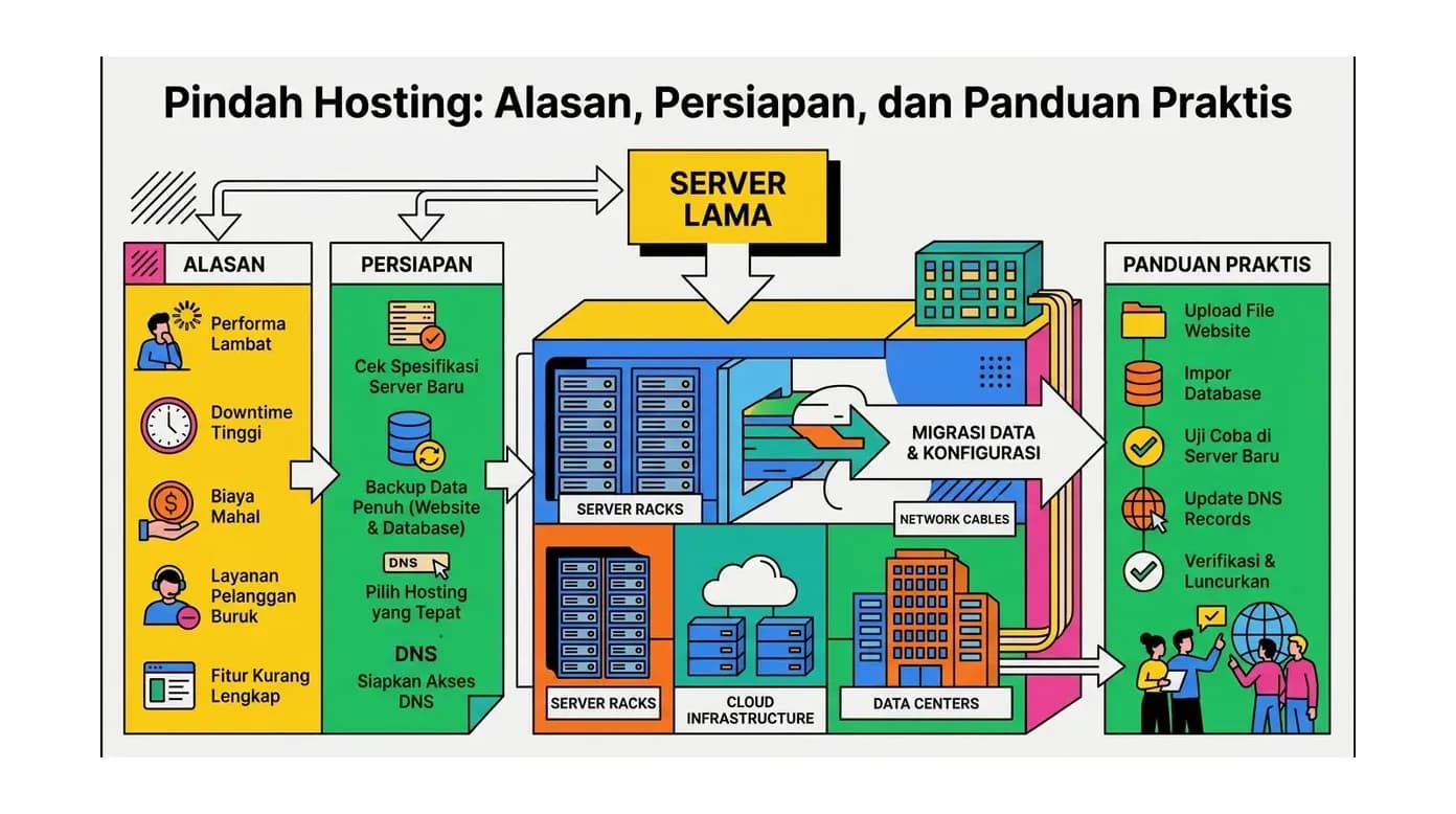 Pindah Hosting: Alasan, Persiapan, dan Panduan Praktis