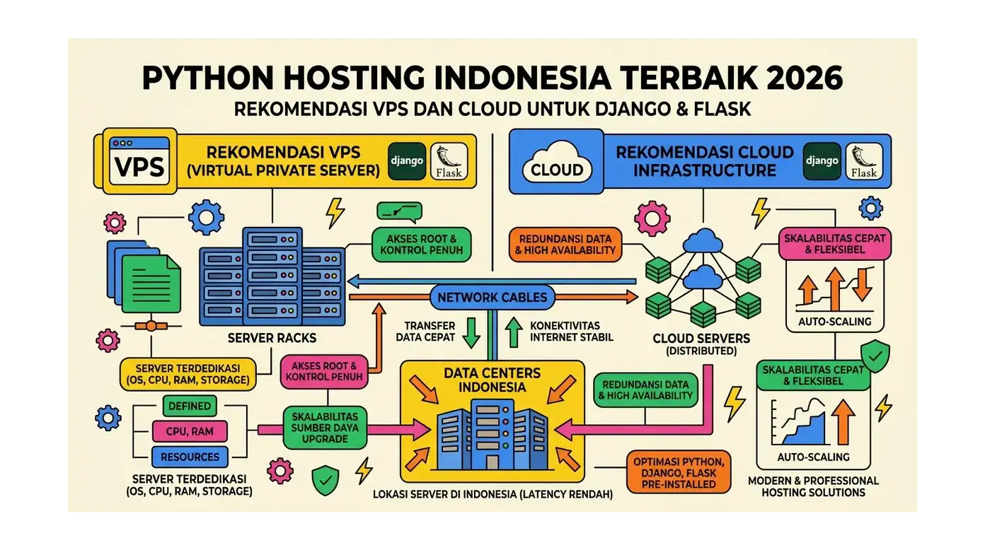 Python Hosting Indonesia Terbaik 2026: Rekomendasi VPS dan Cloud untuk Django & Flask
