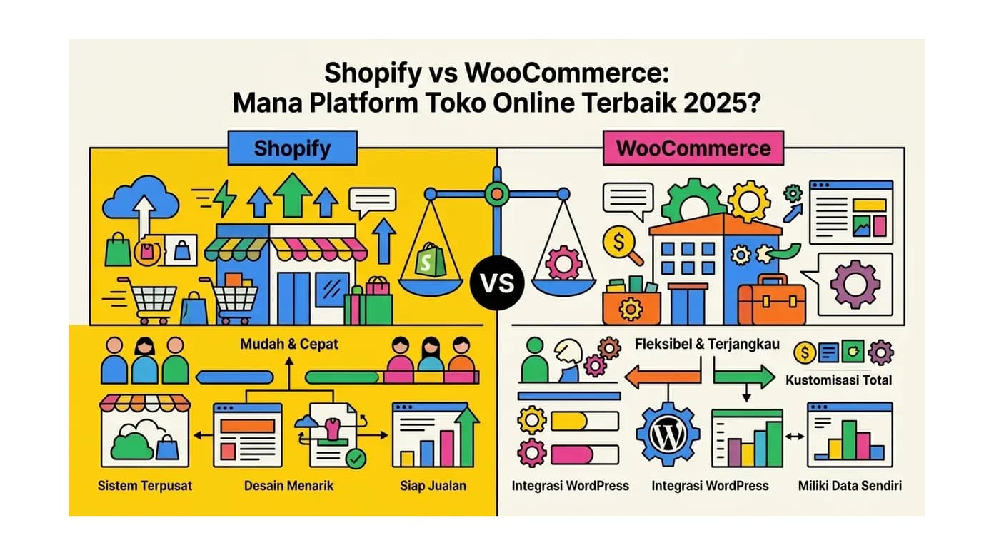 Shopify vs WooCommerce: Mana Platform Toko Online Terbaik 2026?