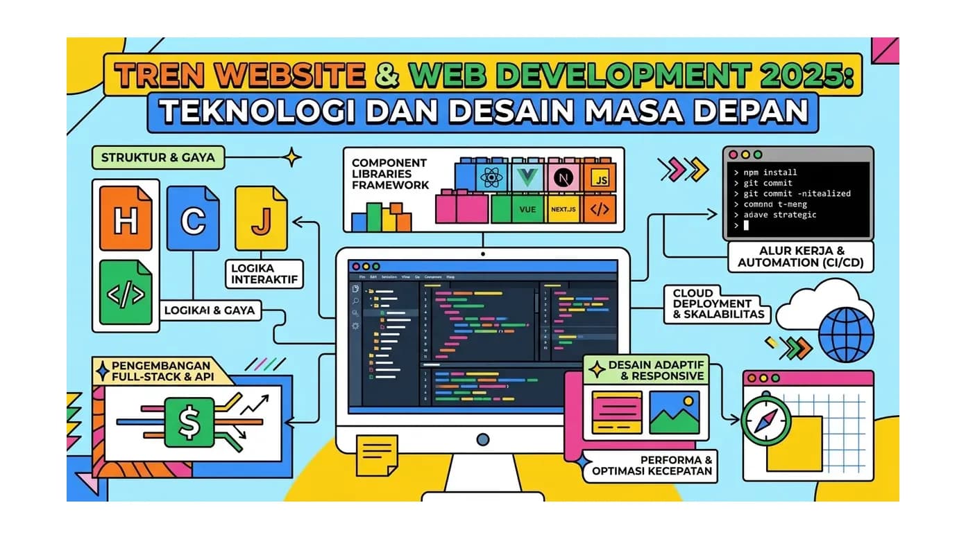 Tren Website & Web Development 2026: Teknologi dan Desain Masa Depan