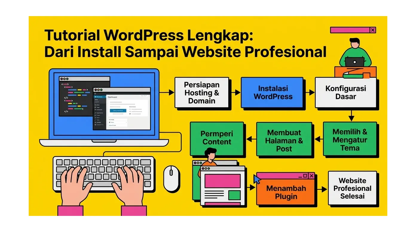 Tutorial WordPress Lengkap: Dari Install Sampai Website Profesional