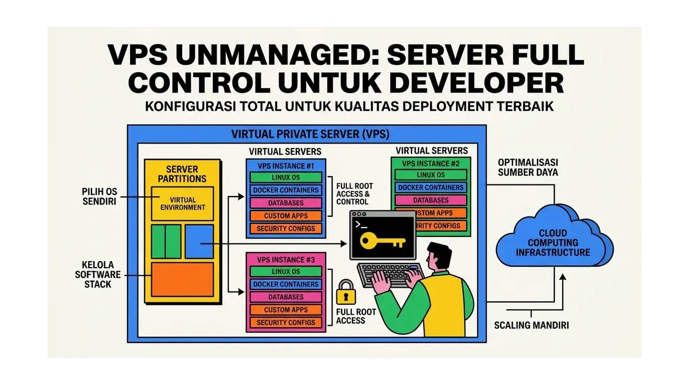 VPS Unmanaged: Server Full Control untuk Developer