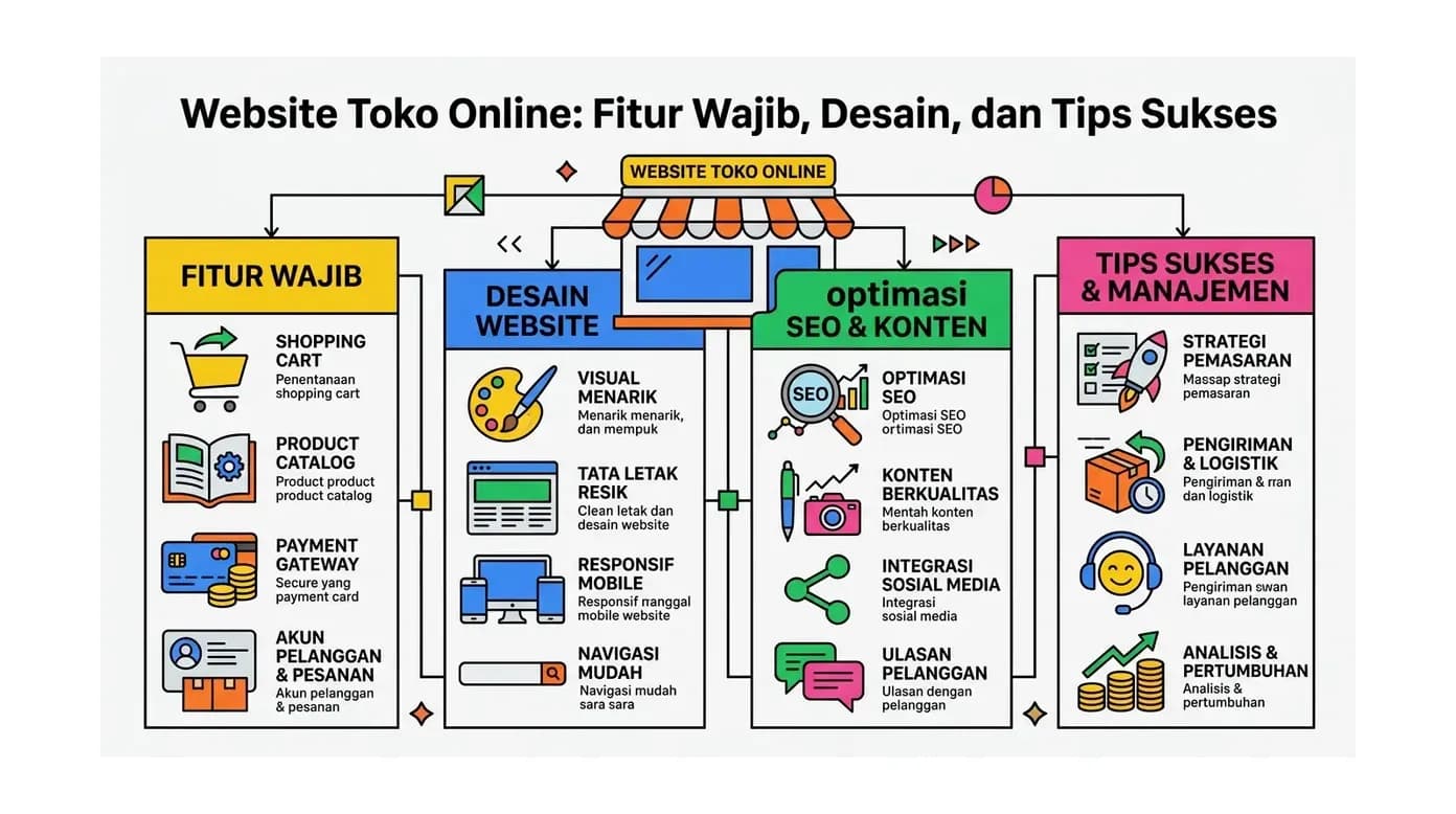 Website Toko Online: Fitur Wajib, Desain, dan Tips Sukses