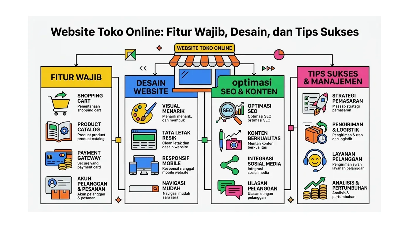 Website Toko Online: Fitur Wajib, Desain, dan Tips Sukses