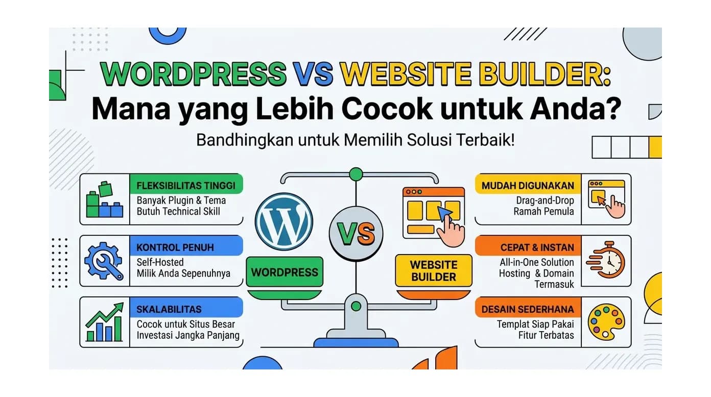 WordPress vs Website Builder: Mana yang Lebih Cocok untuk Anda?
