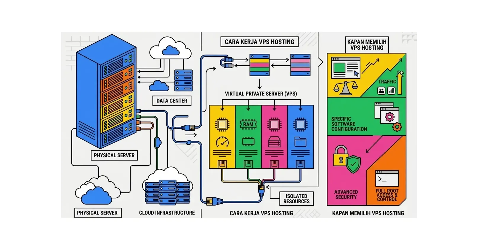 Apa Itu VPS Hosting? Pengertian, Cara Kerja, dan Kapan Memilihnya