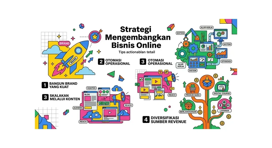 strategi mengembangkan bisnis online