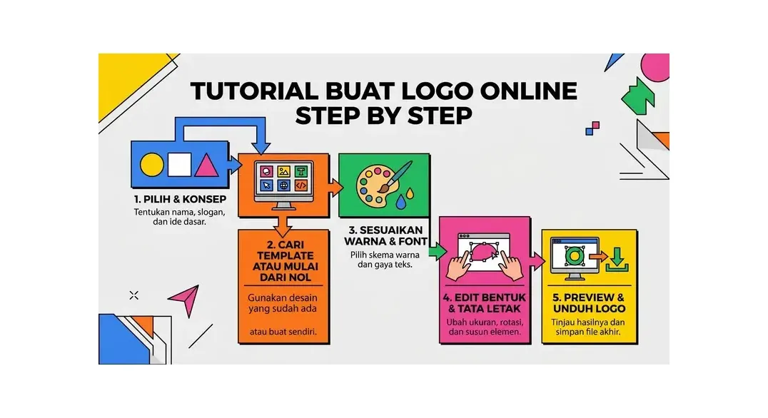 tutorial buat logo online