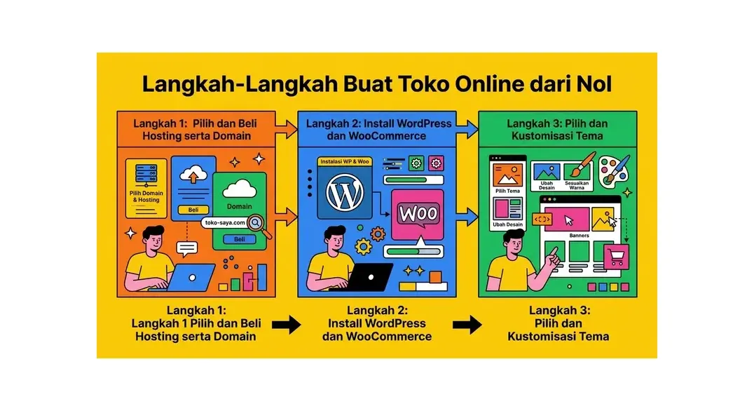 langkah buat toko online