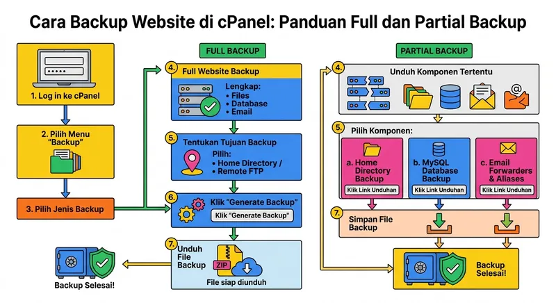 cara backup website di cpanel