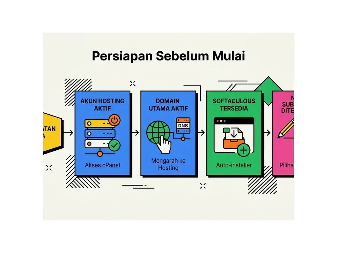 cara install wordpress di subdomain