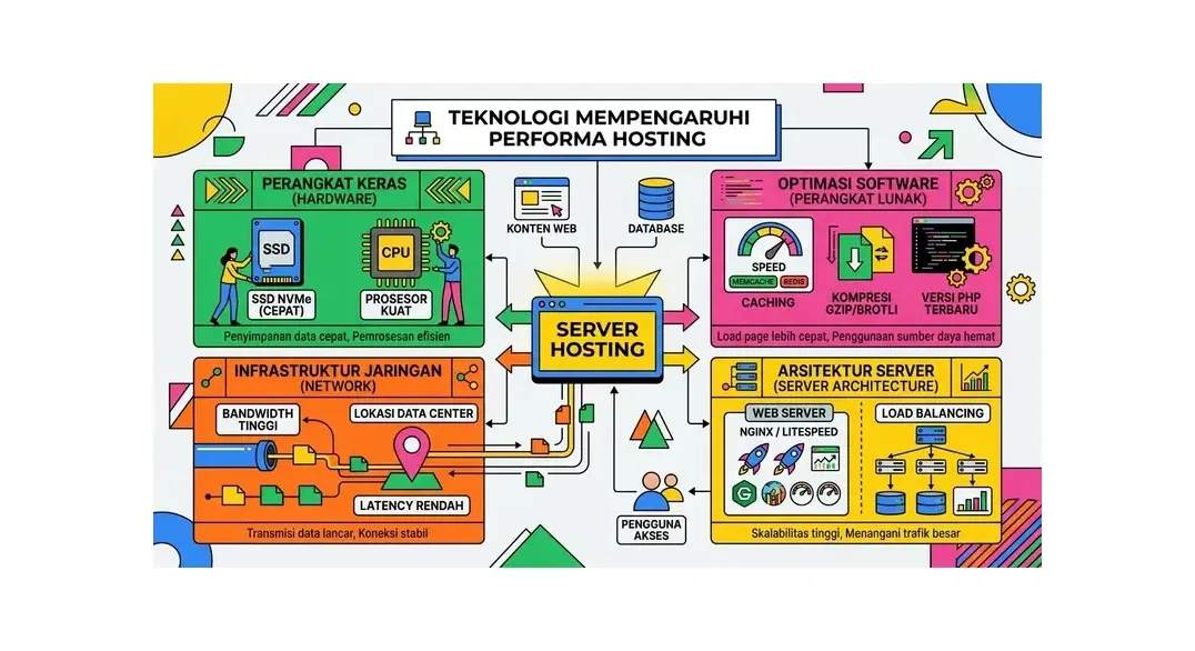teknologi hosting modern