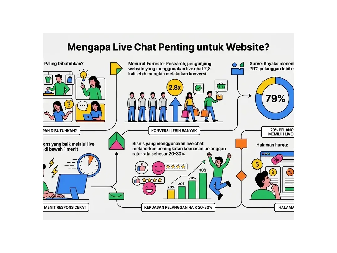 cara memasang live chat