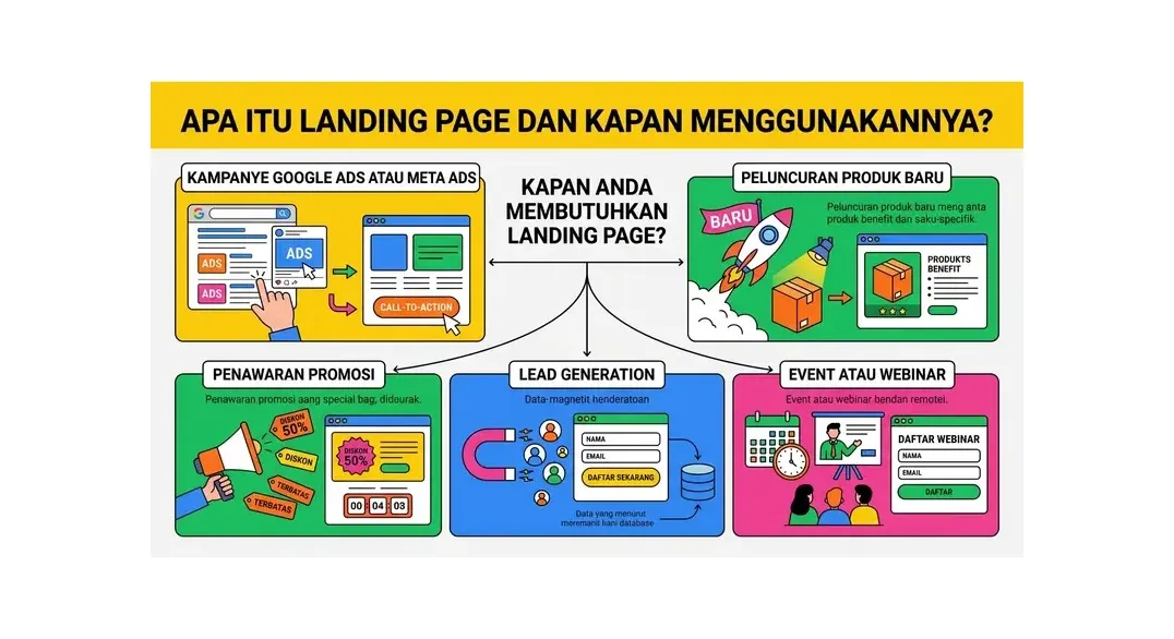 cara membuat landing page