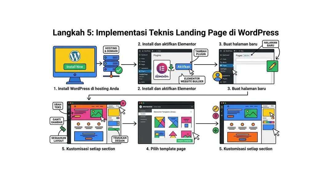 cara membuat landing page