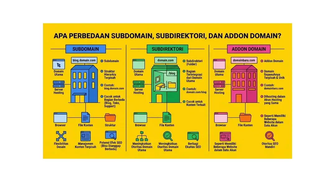 cara membuat subdomain