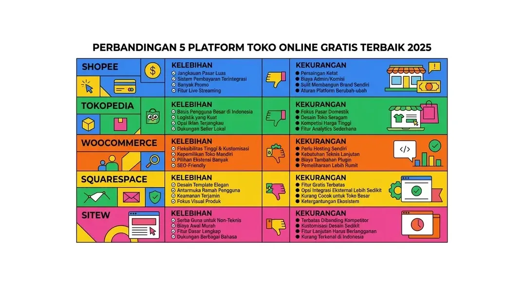 cara membuat toko online gratis