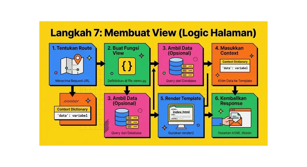 cara membuat website dengan django