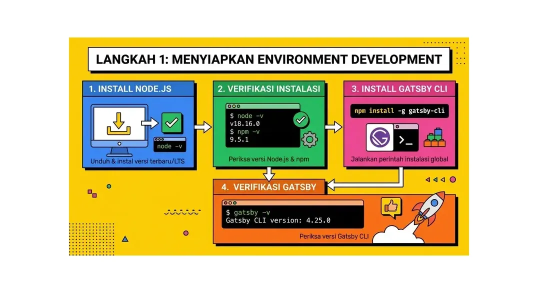 cara membuat website dengan gatsby
