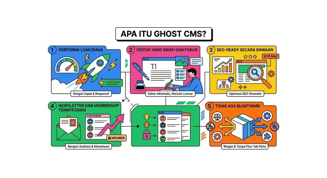 cara membuat website dengan ghost