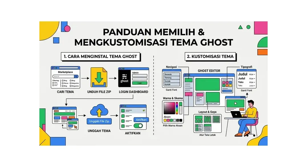 cara membuat website dengan ghost