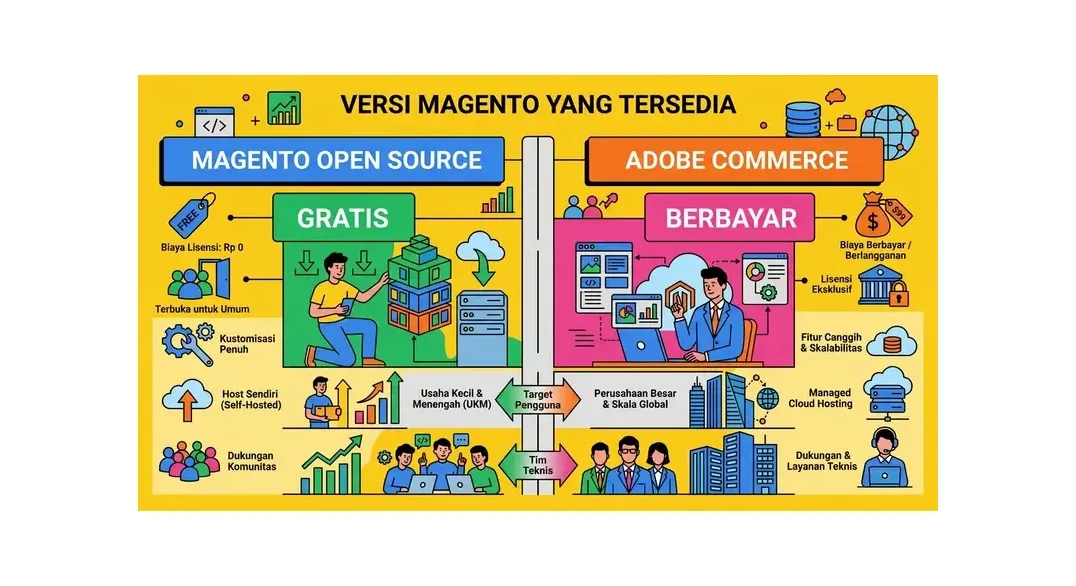 cara membuat website dengan magento