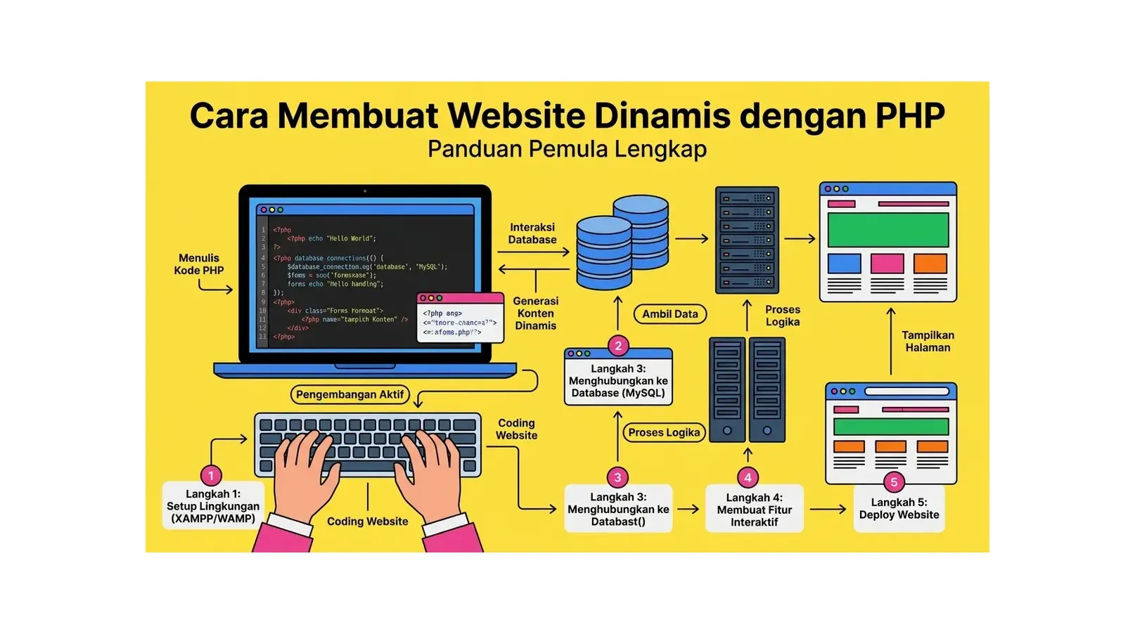 Cara Membuat Website Dinamis dengan PHP: Panduan Pemula Lengkap