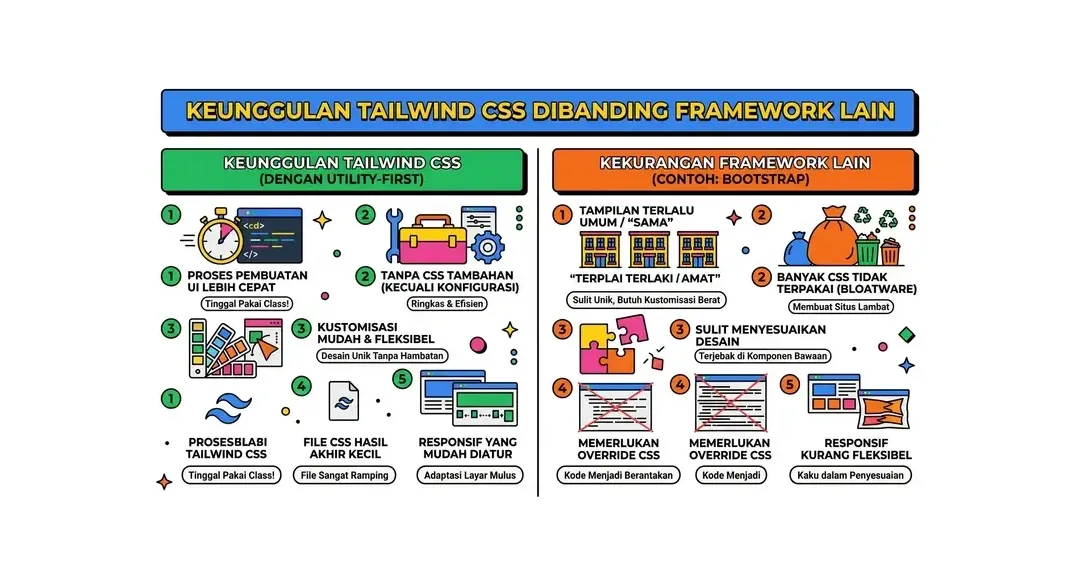 cara membuat website dengan tailwind