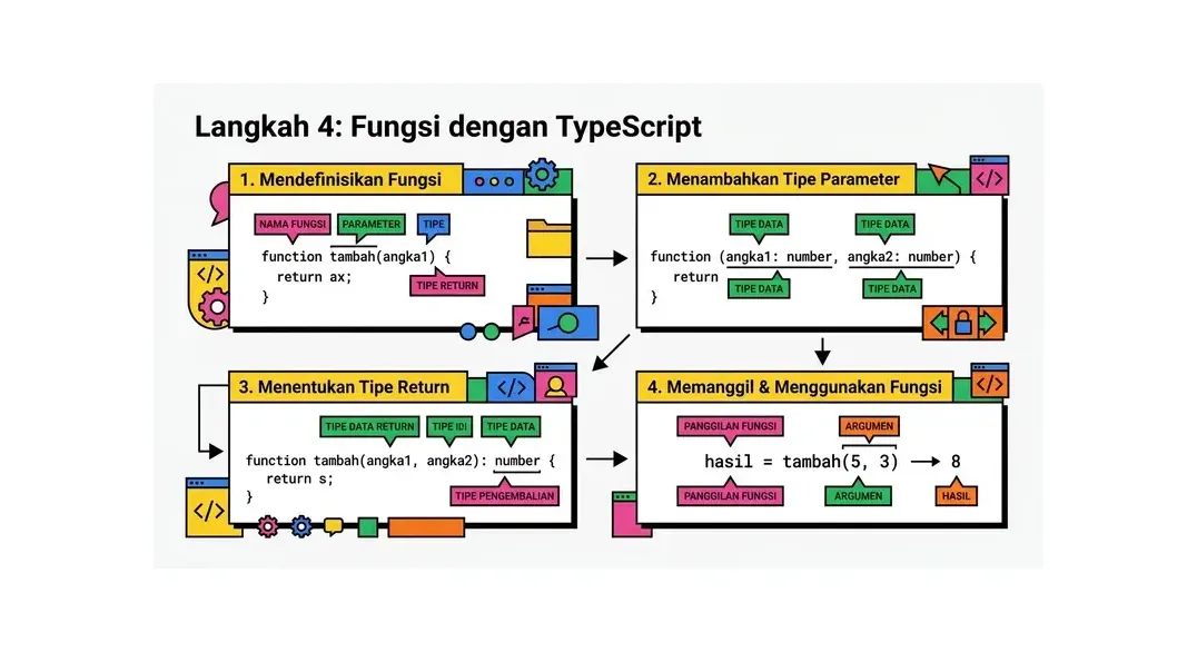 cara membuat website dengan typescript