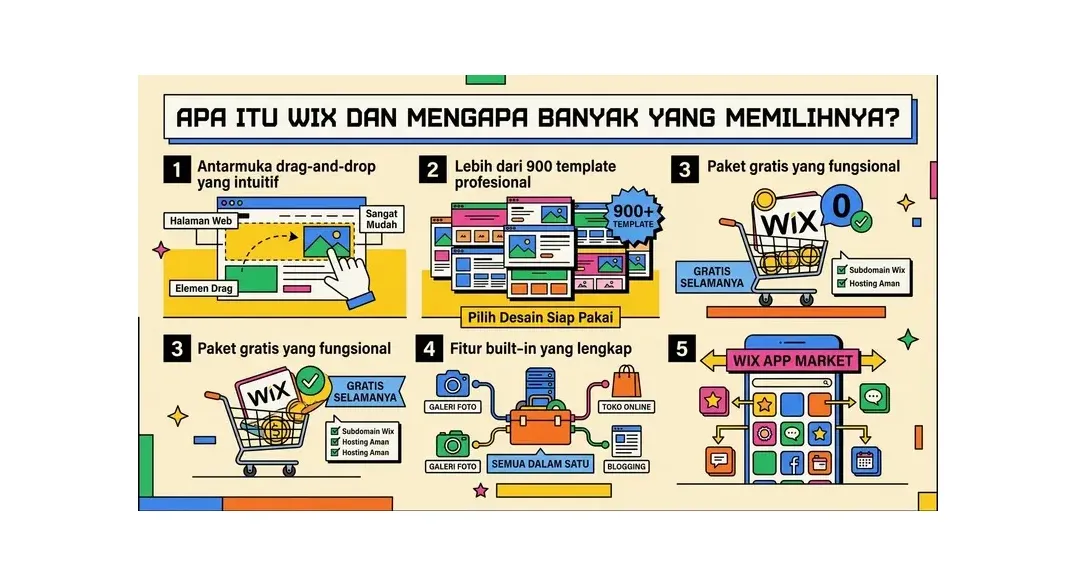 cara membuat website dengan wix