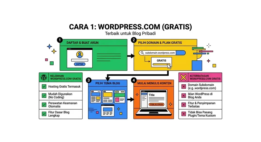cara membuat website gratis