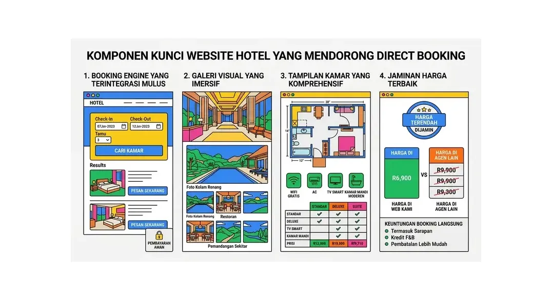 cara membuat website hotel