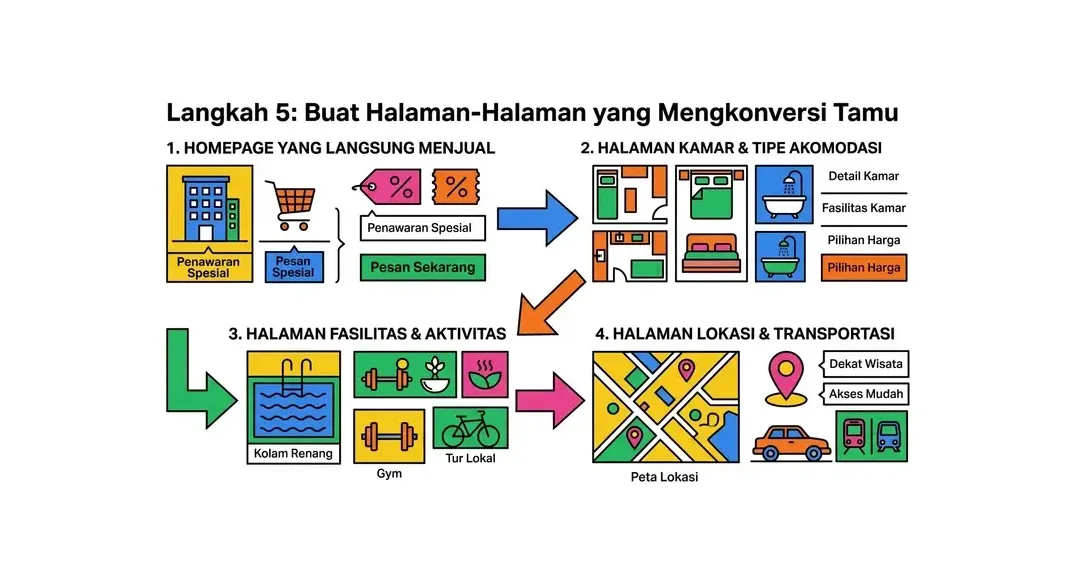 cara membuat website hotel