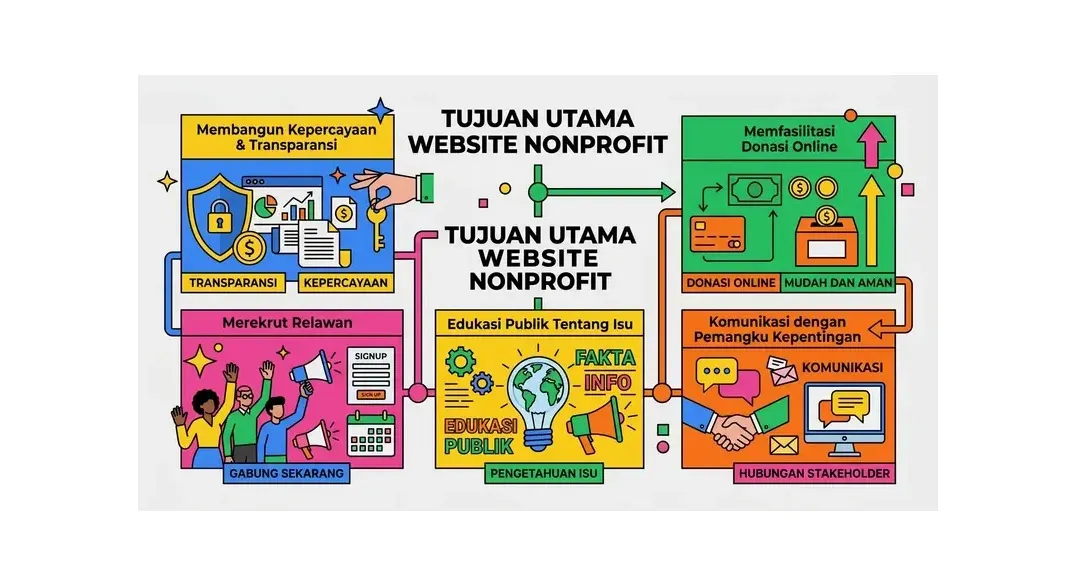 cara membuat website nonprofit