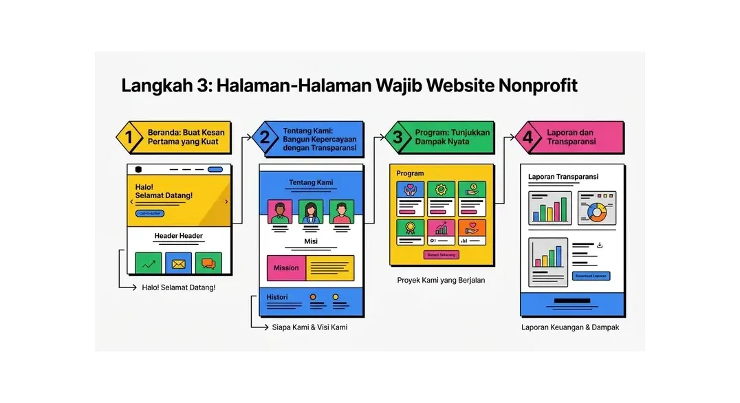 cara membuat website nonprofit